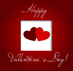 Valentines day heart background vector illustration