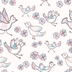 Flowers and birds N8