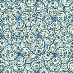 Floral beautiful blue seamless pattern N2