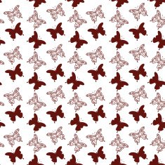 Seamless background butterflies contours N3