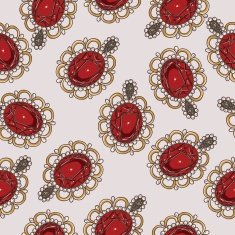 Beautiful seamless pattern with fashion jewelry elements