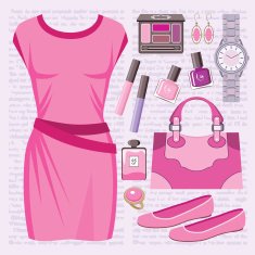 Fashion set with a casual dress