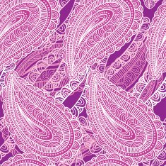 pink paisley - seamless pattern