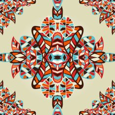 Optic effect geometric leaf pattern