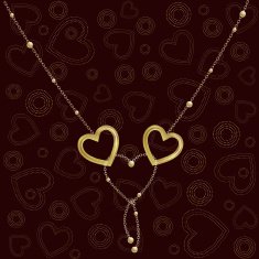 Chained golden hearts