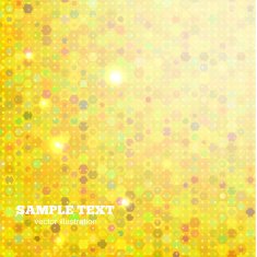 Abstract yellow background with geometric elements Vector illus N2