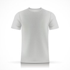 grey T-shirt template