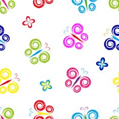 butterflies seamless background N2