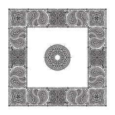 White paisley bandana