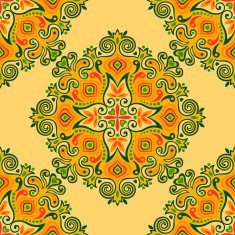 Seamless background with abstract ethnic pattern N10