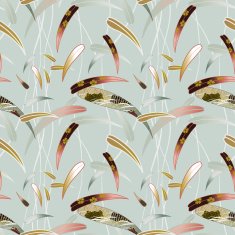 Japanese bamboo (Seamless pattern kimono style)
