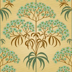 Traditional floral pattern in retro style N7
