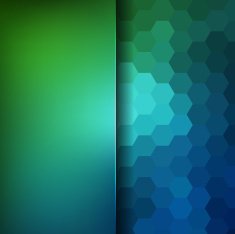 abstract background consisting of hexagons and matt glass N50