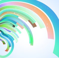 abstract colorful stripe technology shape background N2