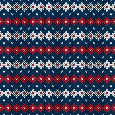 Seamless Knitted Pattern Festive and Fashionable Sweater Design N4