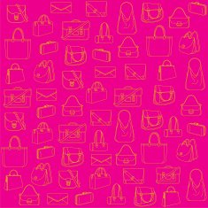 fashion bag pattern background vector