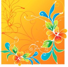 Tropical Orchid Batik Style