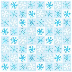 Seamless Snowflake Background Tile ( vector)