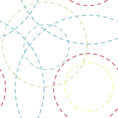 seamless background with colored rings vector illustration N2