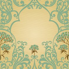 Traditional floral pattern in Victorian style N3