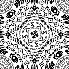 Ethnic ornamental textile seamless pattern N39