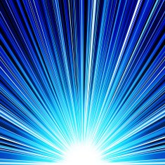 Abstract blue striped burst background