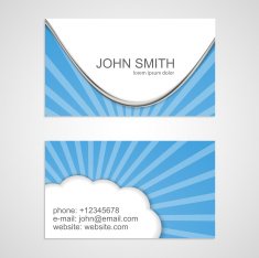 Vector creative business cards N5