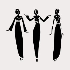 East women in veiled N4