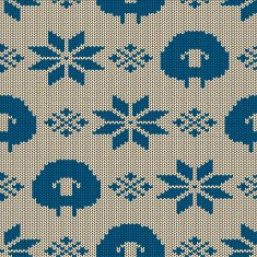 Scandinavian seamless knitted pattern N4