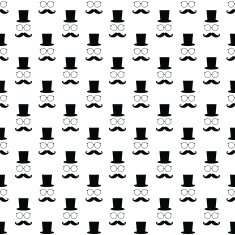 Mustache seamless pattern N12