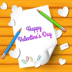 happy valentine's day background cards concepts Vector illustration design N34
