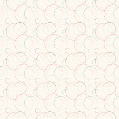 Abstract geometric line and round seamless pattern Vector