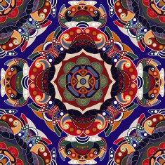 Colorful ethnic seamless pattern N3