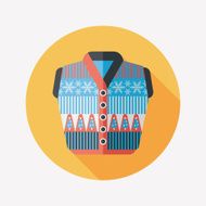 Sweater flat icon with long shadow eps10 N23