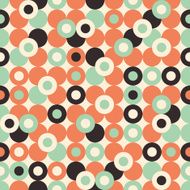 Seamless pattern with large circles
