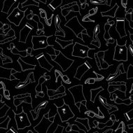 Seamless pattern clothes woman N4