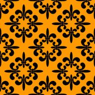 Fleur de lys seamless pattern N10