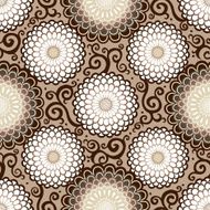 Contrasting seamless pattern with large flowers N3