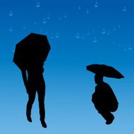 Vector silhouettes of couple N12