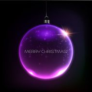 Merry Christmas Bauble greeting card N5