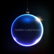 Merry Christmas Bauble greeting card N6
