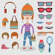 Hipster girl set N3