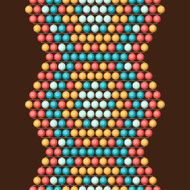 Ethnic african beads abstract color seamless pattern N3
