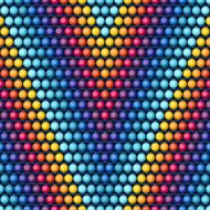 Ethnic african beads abstract color seamless pattern N4