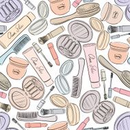 Cosmetics seamless background