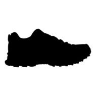 Vector running shoe silhouette N4