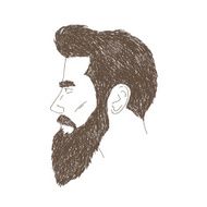 Fashion silhouette hipster style vector illustration N26