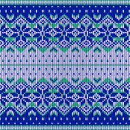 Knitting pattern with a snowflakes N4