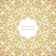 Mosaic ornamental frame abstract background N4