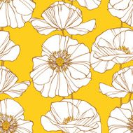 Floral seamless pattern with poppies N5